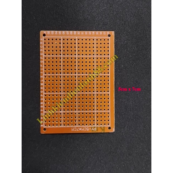 10 cái PCB lỗ 5x7cm phíp đồng 1 mặt.