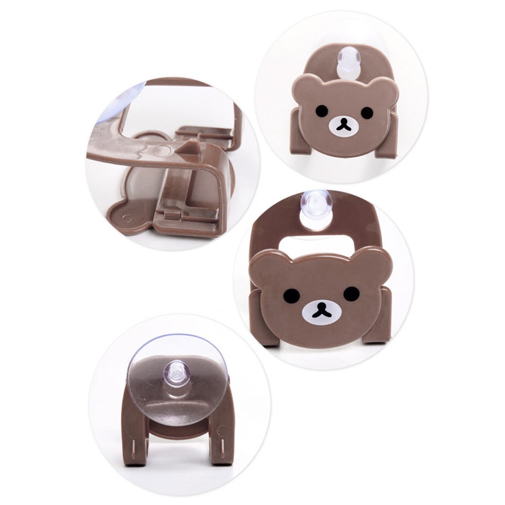 Kitchen Sink Sponge Dish Cloth Scrubbers Holder Cartoon With Strong Suction Cup