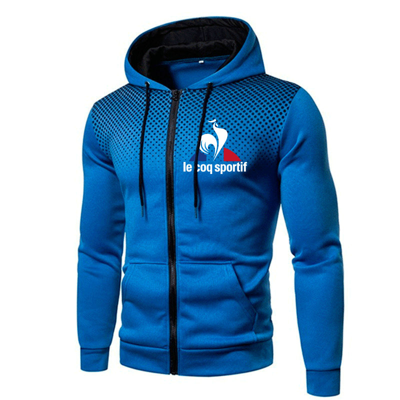 Le coq sportif Áo Khoác bomber Họa Tiết Chấm Bi Phong Cách Hàn Quốc Cho Nam