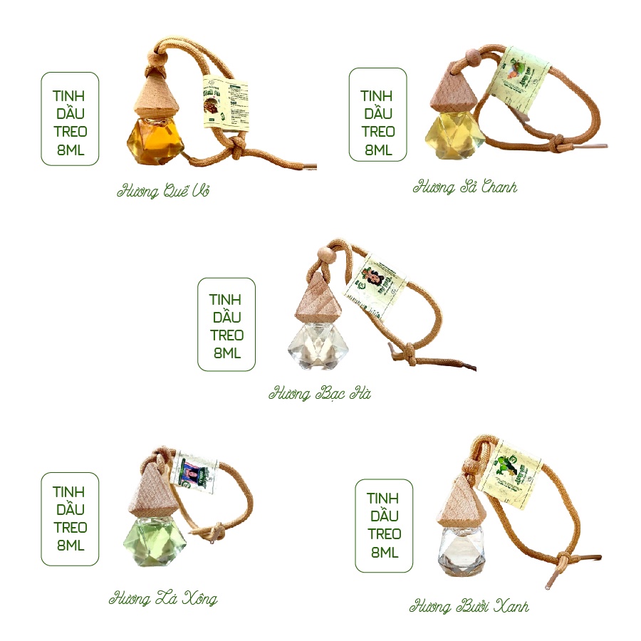 Tinh dầu treo xe ô tô, tủ quần áo, phòng ngủ nguyên chất thương hiệu Thái An, chất lượng ISO quốc tế 13485:2016