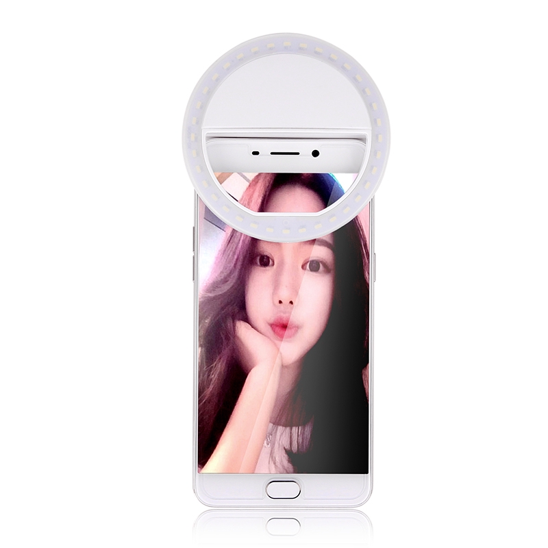 Đèn led kẹp điện thoại hỗ trợ chụp ảnh tự sướng dành cho iPhone 6 plus 6s 5s Samsung Sony Motorola