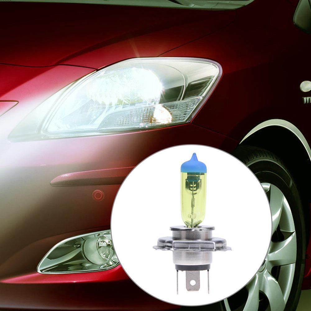 Bóng đèn pha Halogen H4 3000K 100W ánh sáng vàng chuyên dụng cho xe hơi