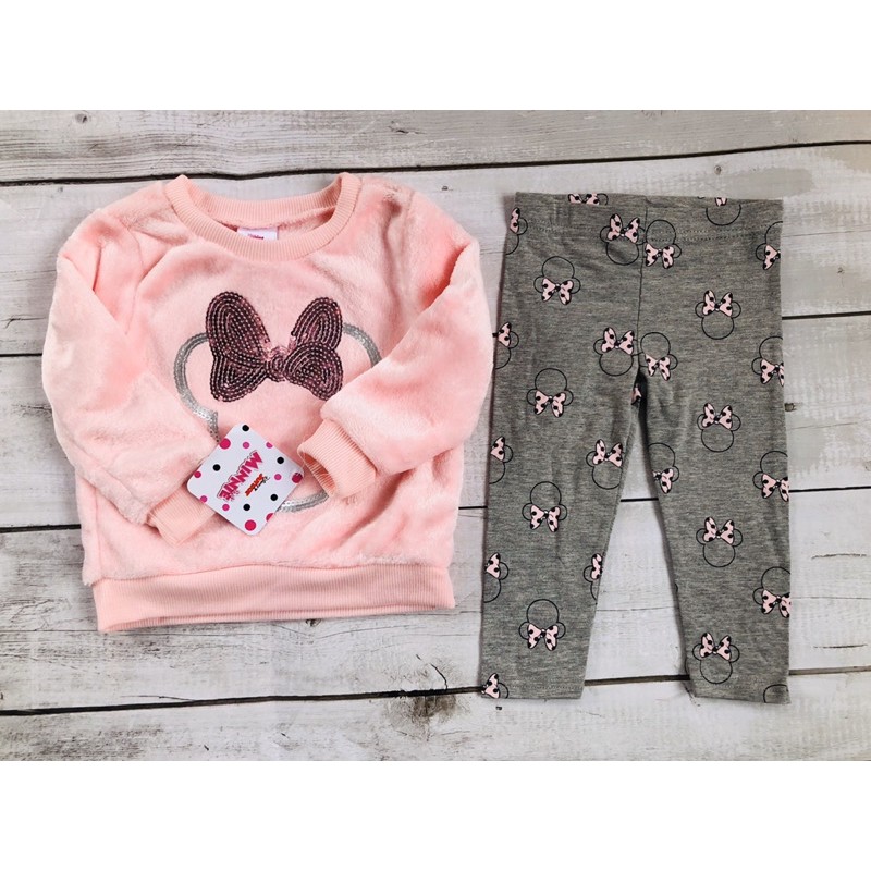 Bộ Minnie sequin bông bé gái