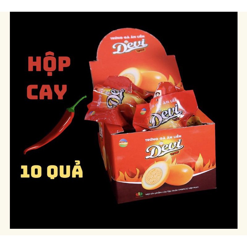 Hộp 10 quả trứng gà ăn liền Devi (vị cay)