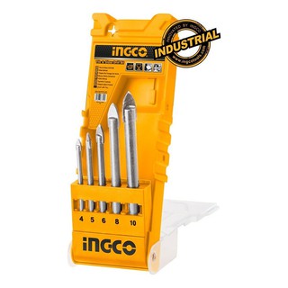 Real | ing | mũi khoan kiếng công nghiệp bộ 5 cây ingco akd7058