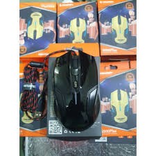 Chuột chơi game giá rẻ cáp USB Newmen N500 plus có đèn LED