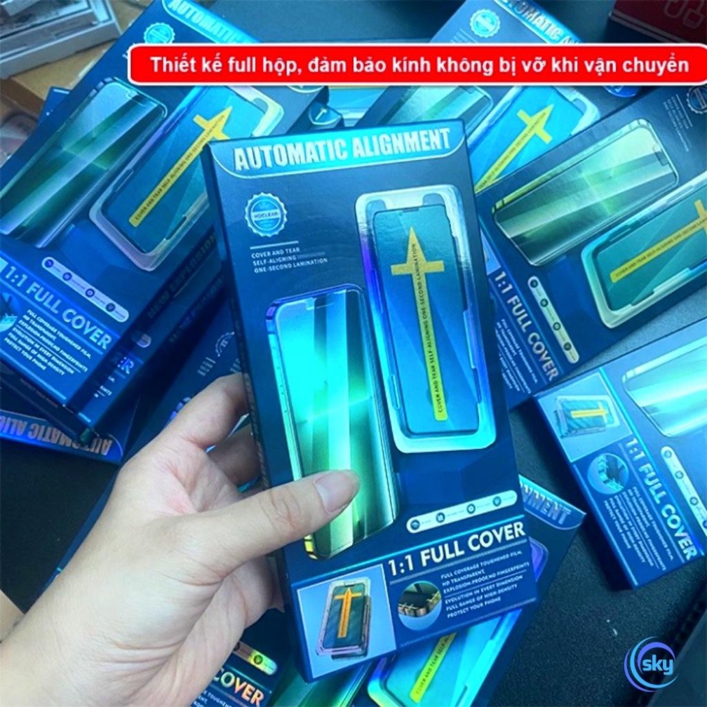 Cường lực khung tự dán iphone xs max 14 pro 11 pro max 12 pro max 13 pro max X Xr - Full màn hình