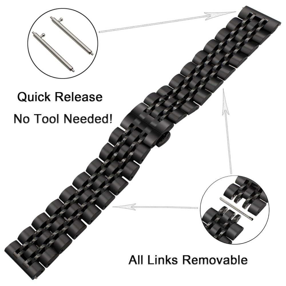 Dây Đeo Thép Không Gỉ 20mm/22mm Cho Đồng Hồ Samsung Galaxy Watch 46/42mm Gear S3 S2 F