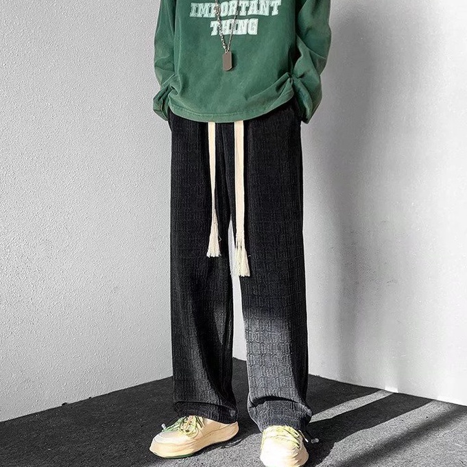 Quần Dài Thể Thao Nam quần thun ống rộng sọc simple  giá rẻ quần dài thể thao Thời Trang Phong Cách Hàn Quốc