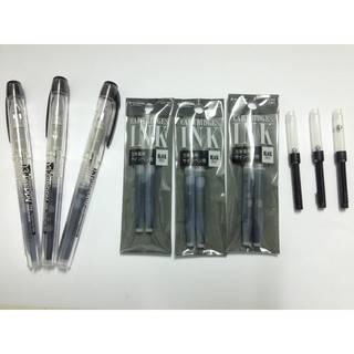 COMBO 3 BÚT MỰC NHẬT PREPPY + 3 VỈ MỰC + 3 PISTON