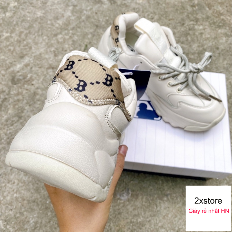 Giầy MLB chunky mono chữ B nâu chất đẹp full hộp