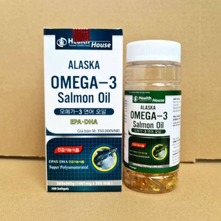 Alaska Omega 3 giúp tăng cường thị lực, giảm nguy cơ mắc bệnh tim mạch - Hộp 100 viên