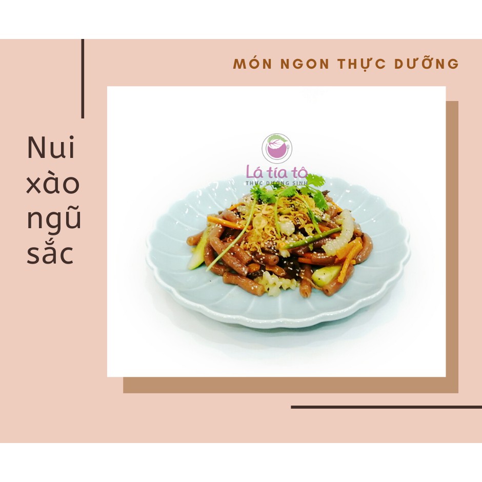 NUI GẠO LỨT ỐNG GIẢM CÂN EATCLEAN 300GR - LÁ TÍA TÔ