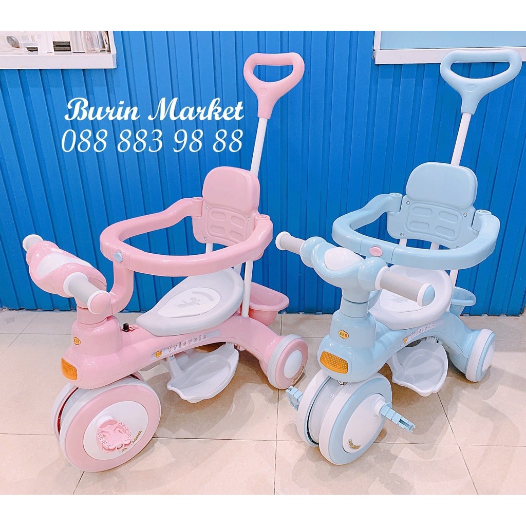 Xe Đẩy Cho Bé - Xe Đẩy 3 Bánh - Xe Đạp Cho Bé - Xe Đạp Đa Năng - Burin Store