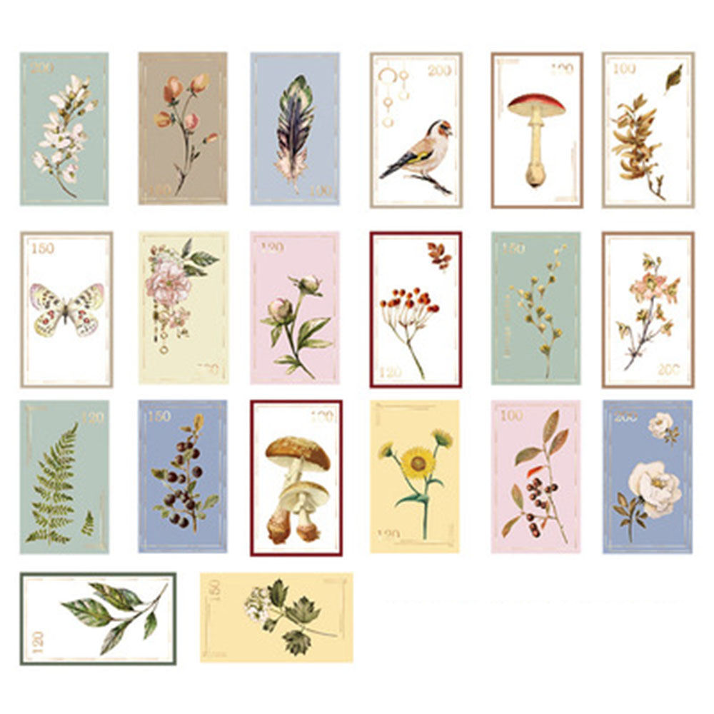 Set 40 Tấm Hình Dán Xinh Xắn Dùng Để Trang Trí Đồ Thủ Công