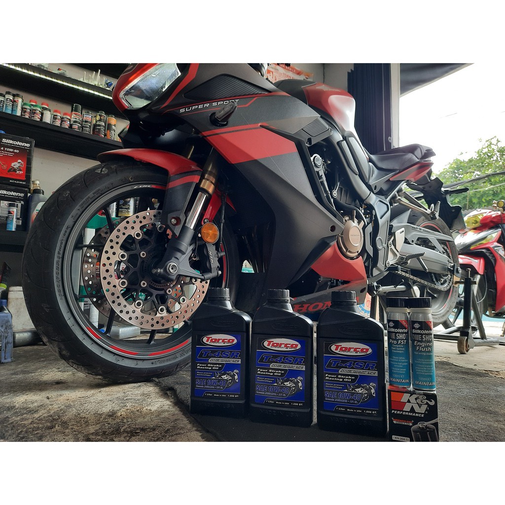 Dầu nhớt cao cấp dành cho xe số và xe côn tay Torco T-4SR 10w40