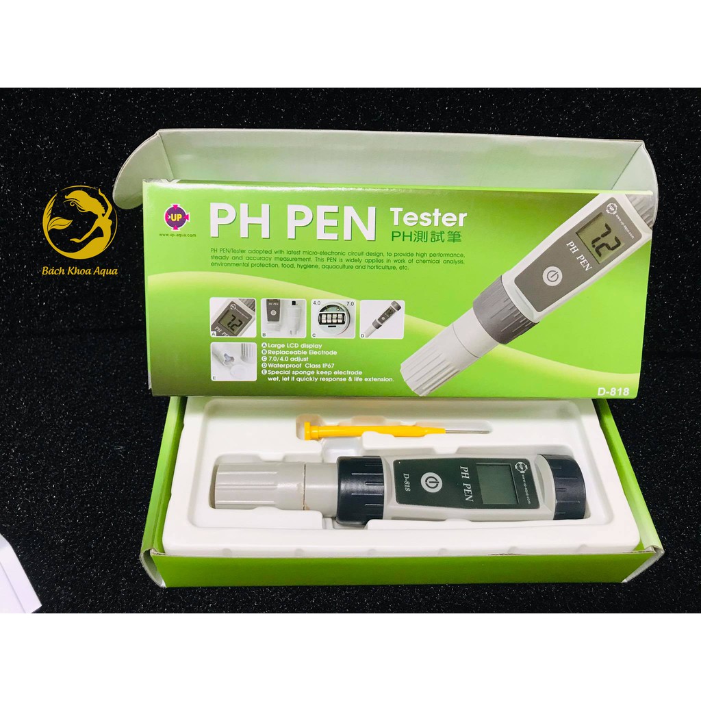 Bút đo PH Pen Up Aqua hiển thị màn hình LCD