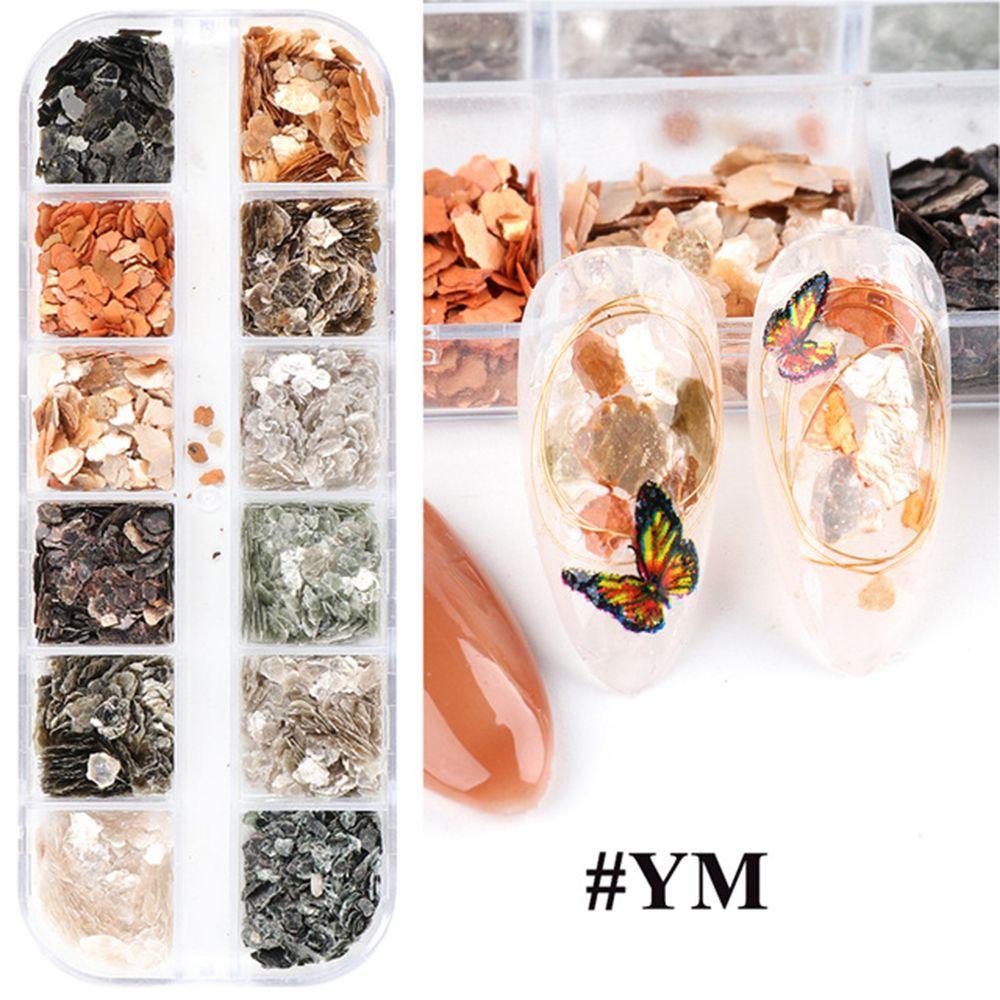 Kim TuyếN LấP LáNh HìNh Vỏ Sò 3D Trang Trí MóNg Nghệ ThuậT