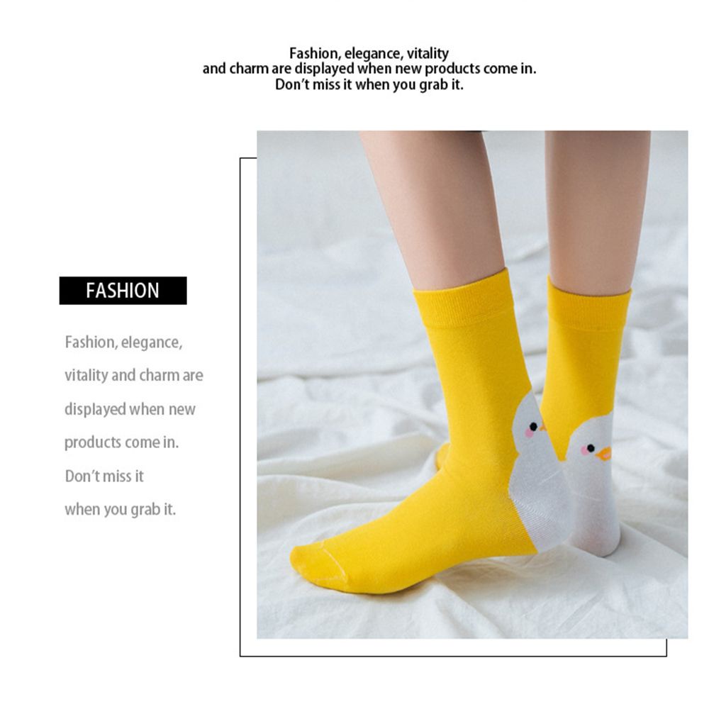 Vớ Cotton Thoáng Khí In Họa Tiết Hoạt Hình Nhiều Màu Sắc Phong Cách Harajuku Cho Nữ