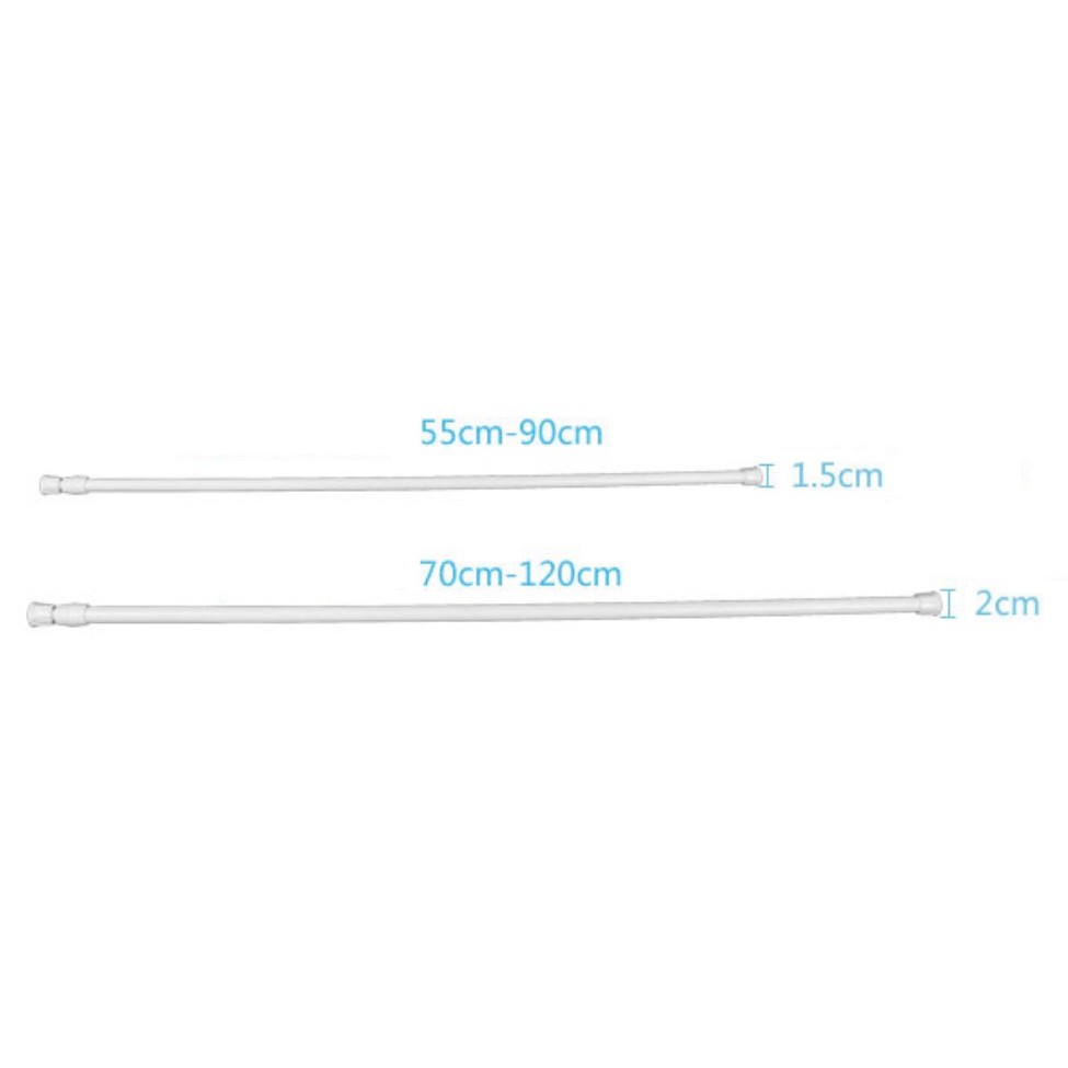 Thanh Treo Rèm Cửa / Tắm / Bếp INOX đa năng cao cấp - Không Cần Khoan Tường TH TREO MỎNG  ( Nhiều Kích Thước)