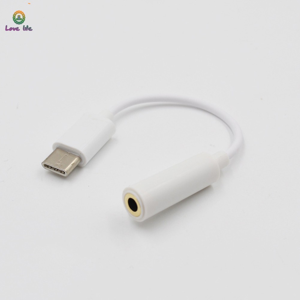 Dây cáp âm thanh chuyển đổi đầu Type-C thành cổng âm thanh AUX 3.5mm dành cho Xiaomi 6 Mi6 Letv 2 Pro 2