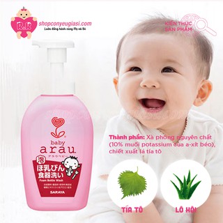 Nước Rửa Bình Sữa Arau Baby