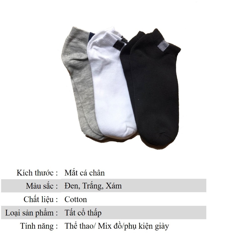 Tất nam nữ cổ thấp giá rẻ chống trơn siêu đẹp OHANA