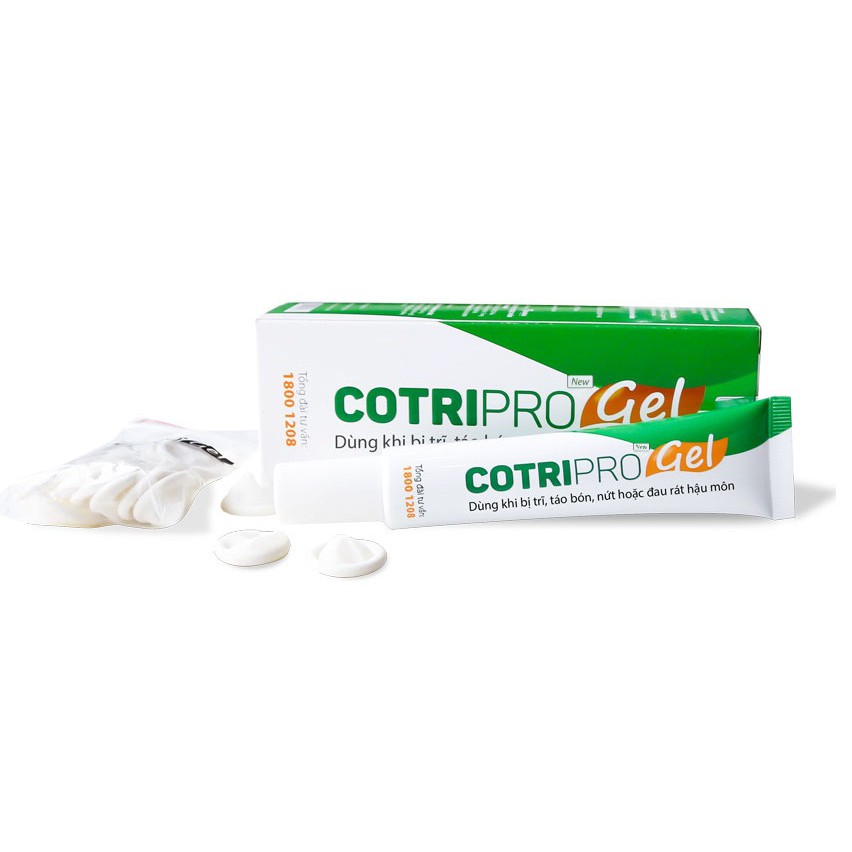 [GIÁ GỐC] COTRIPRO GEL TUBE 10G KEM BÔI CO BÚI TRĨ