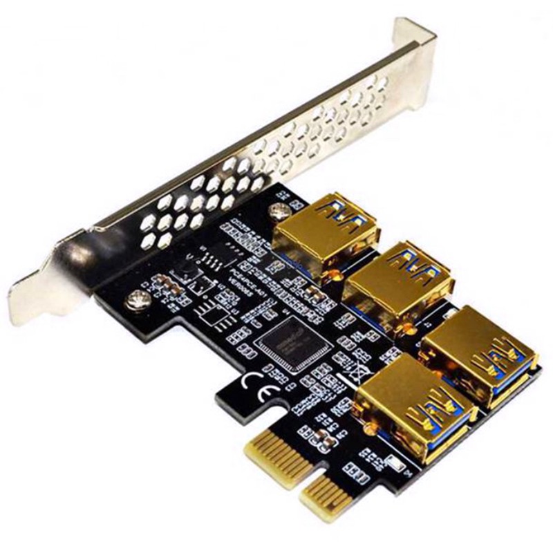 Card Chuyển Đổi Pci-E 1 Sang 4 Usb 3.0 Cho Ethereum Eth / Monero Xmr / Zcash | BigBuy360 - bigbuy360.vn