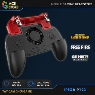 iPega PG-9123 | Tay cầm chơi game PUBG có quạt tản nhiệt, pin 2000mAh