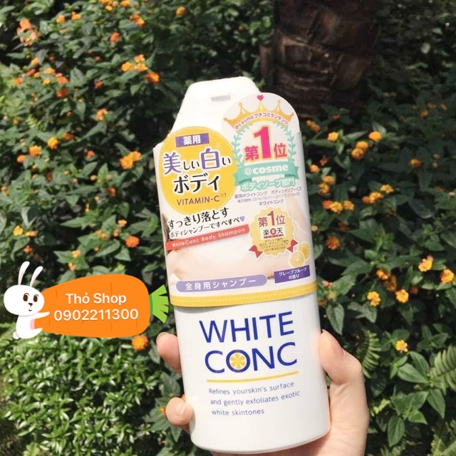 Sữa tắm trắng da White ConC Nhật Bản (360ml)