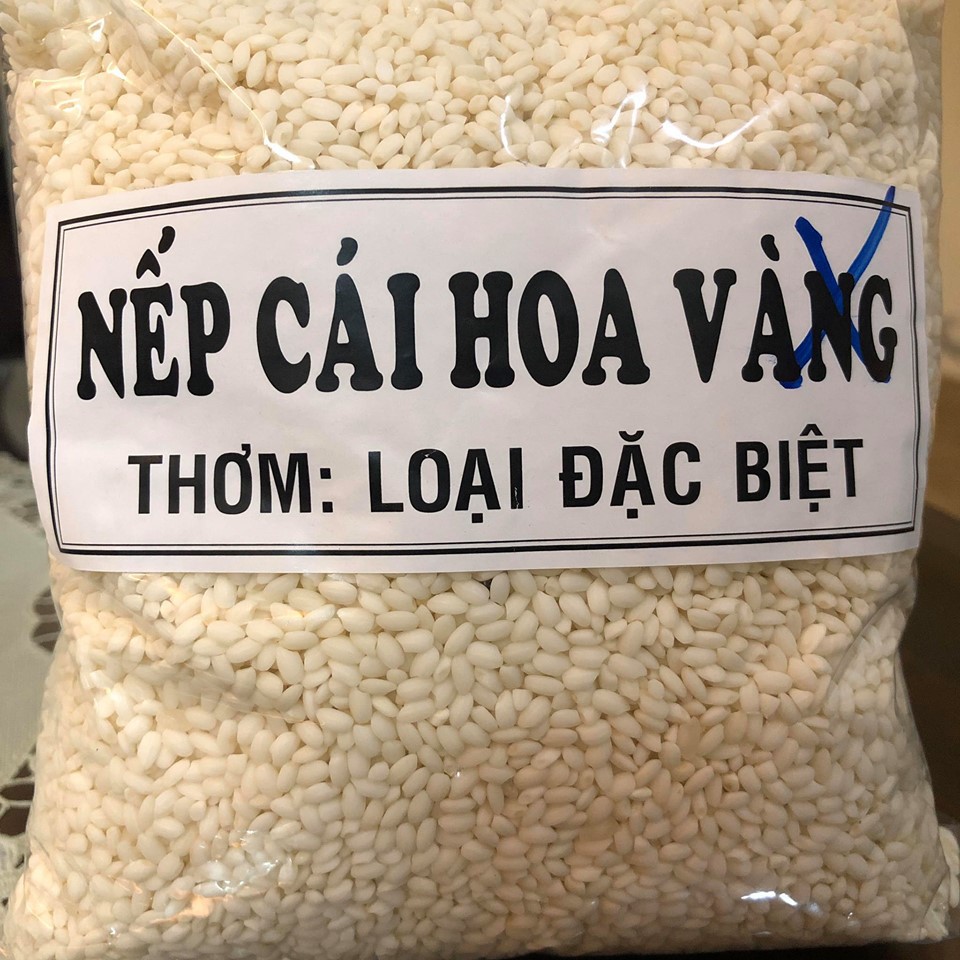 Gạo nếp cái hoa vàng/nếp nương thơm, dẻo, không chất bảo quản (1kg)
