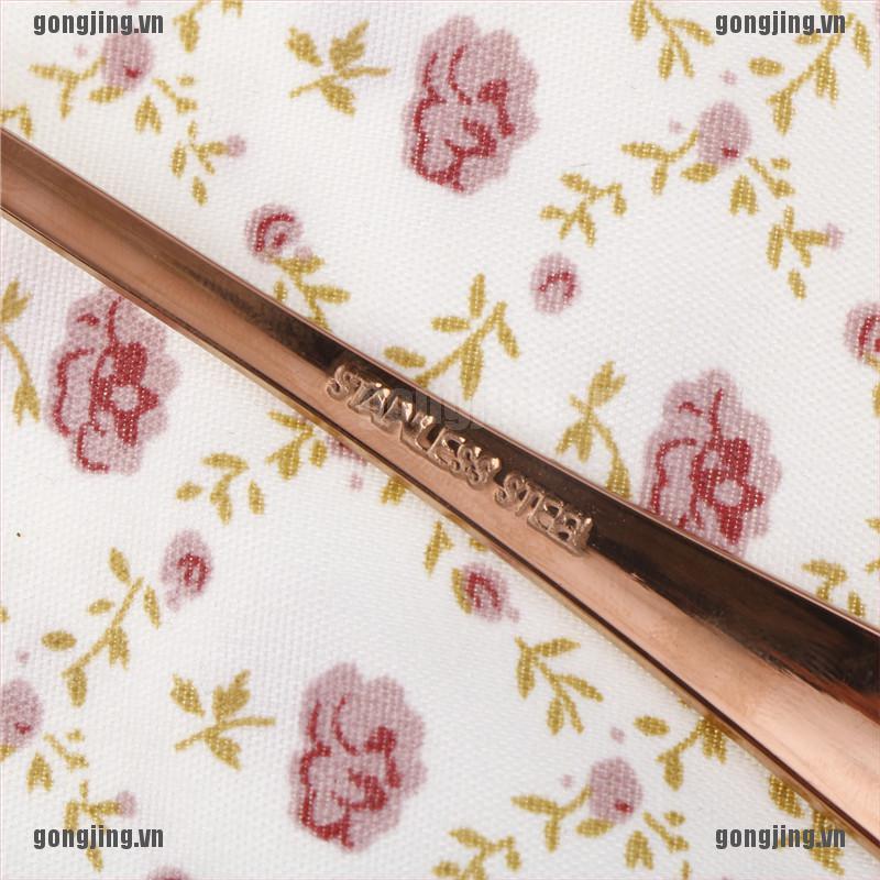 1 Muỗng Cà Phê Cán Dài Bằng Thép Không Gỉ