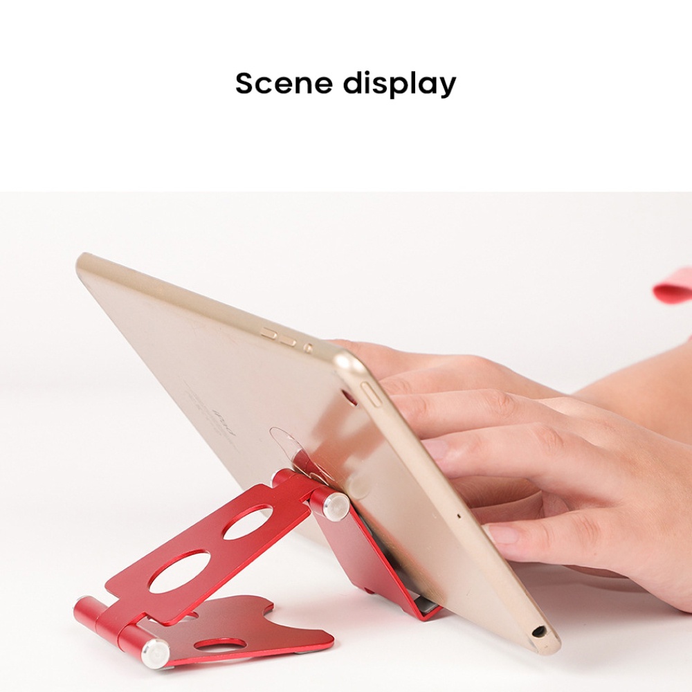Giá đỡ điện thoại/máy tính bảng bằng kim loại để bàn có thể gập lại cho iPhone iPad