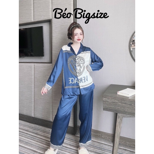 [MẪU ĐẸP ] Xưởng Đồ  Ngủ in 3D Pyjama Bigsize Cao Cấp Mặc Nhà  Đẹp Chất  Satin Mát
