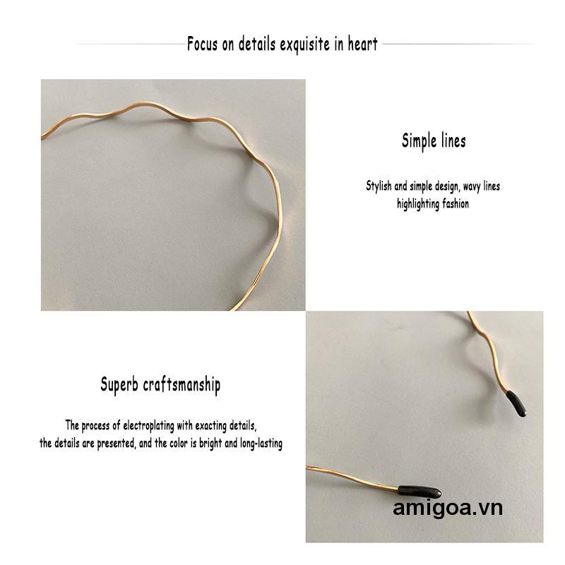 ✨✨Cài tóc kim loại kiểu gợn sóng thời trang
