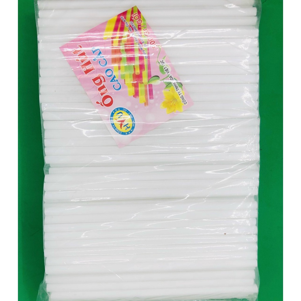 Ống hút nhựa dùng một lần oại tốt  túi 400gr Bếp xanh thiên bình