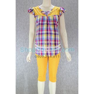 BỘ BẦU CỔ TRÒN – NÚT – XÔ – THUN COTTON (Mã số:BB1007)
