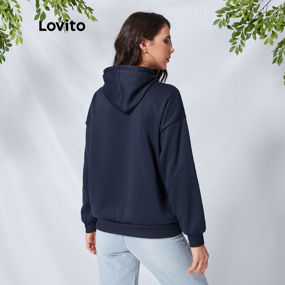 Áo khoác nỉ mũ trùm dây rút hình nhân vật Lovito L09074 (xanh nước biển)
 | BigBuy360 - bigbuy360.vn