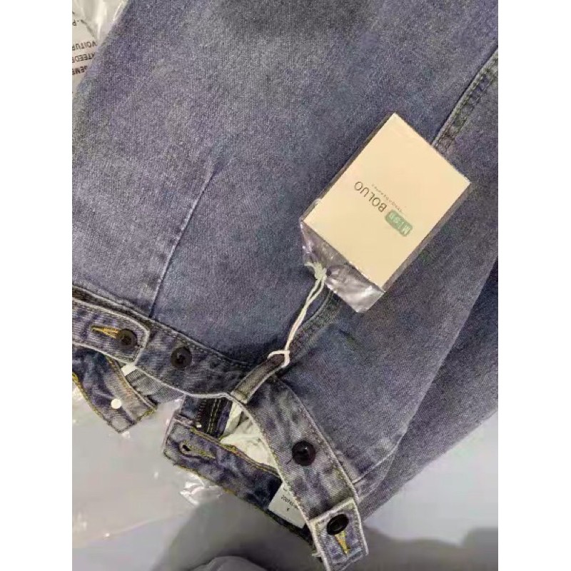 [Sẵn] CV8_Chân váy jeans dài dáng chữ A cạp cao ulzzang