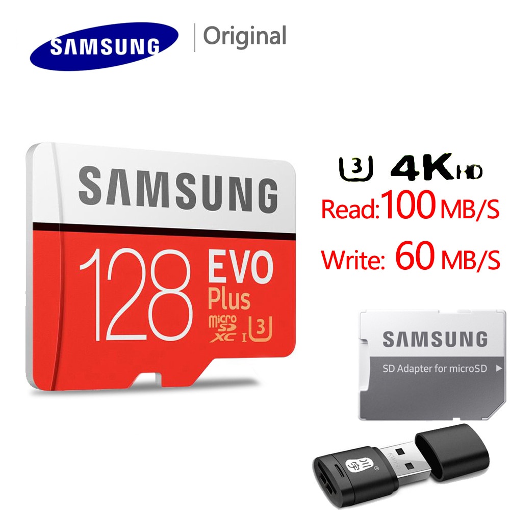 SAMSUNG Thẻ Nhớ Micro SD / TF 32GB 64GB 128GB U3 Micro SD 256GB