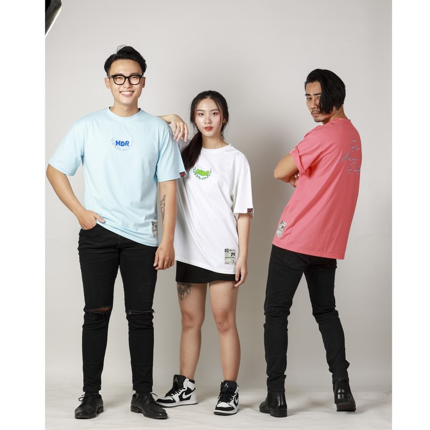 Áo thun Form Rộng Tay Lỡ Unisex Thêu Logo MDR Cao Cấp Local Brand M Studio