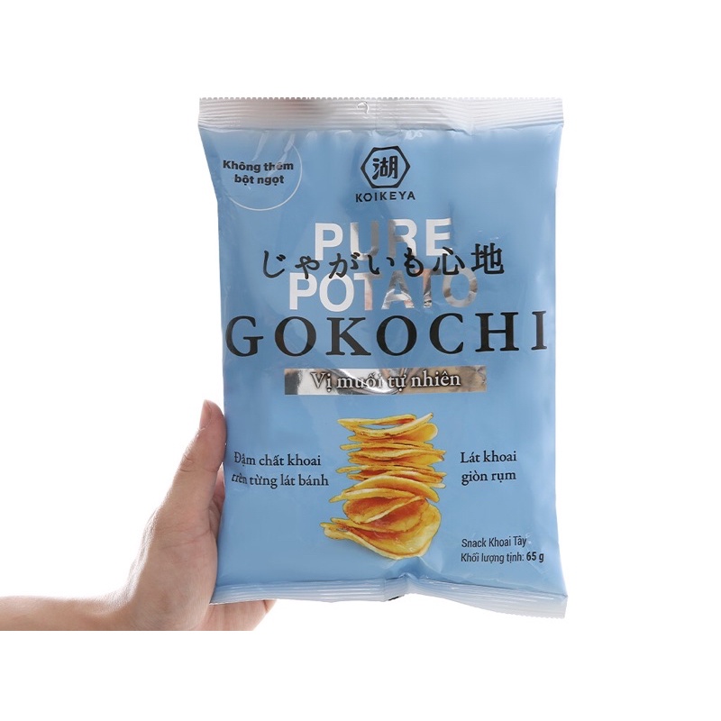 Snack Khoai Tây Gokochi Vị Muối Tự Nhiên 65G