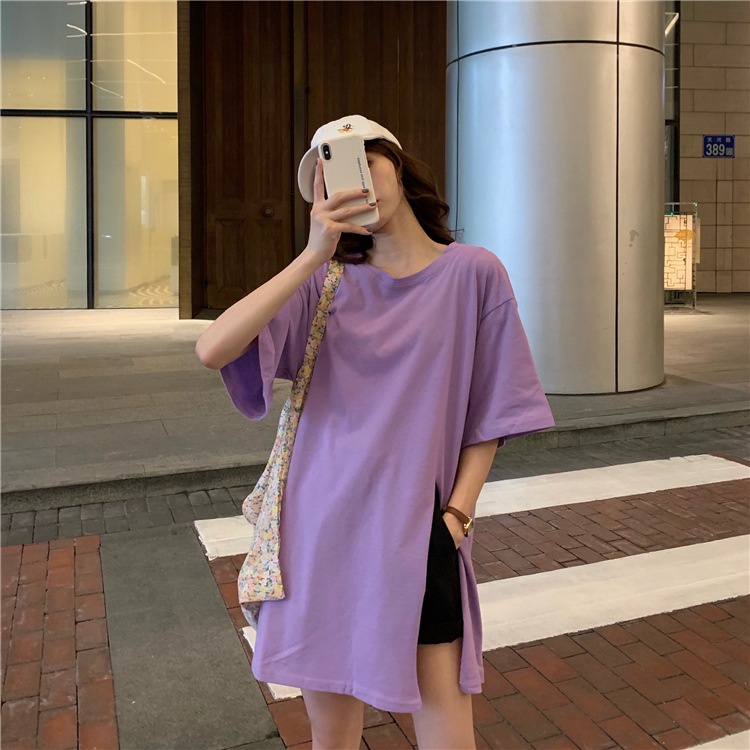 Áo Thun Xẻ Tà Dáng Dài JL-TX-377