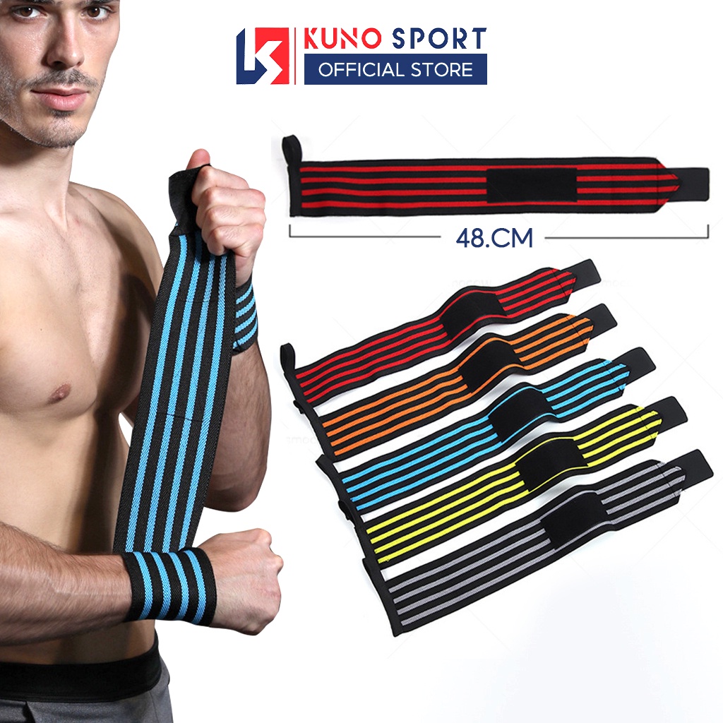 Đôi Băng Quấn Cổ Tay Bảo Vệ Cổ Tay Tập GYM KUNO SPORT ( SỐ LƯỢNG 1 ĐÔI)