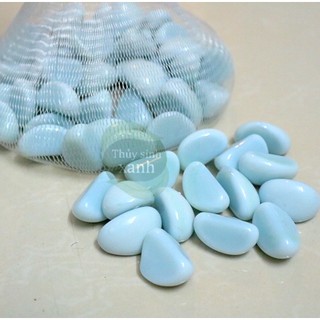 500g Sỏi Thuỷ Sinh Màu xanh dương ngọc Trang Trí Tiểu Cảnh, Bể cá