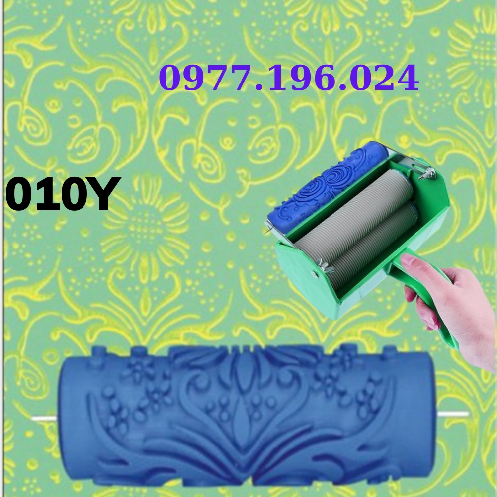 Cọ lăn sơn hoa văn trang trí tường