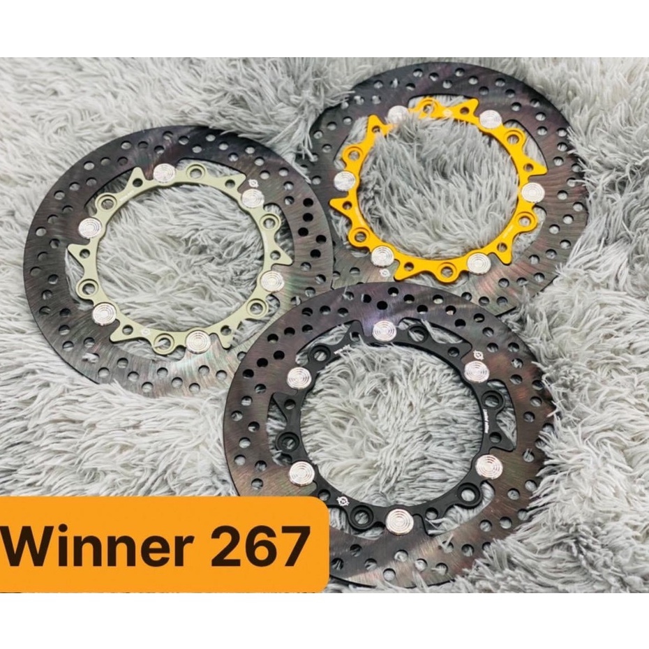 Đĩa TQ6 Lòng Nhôm Khoen Nút Inox Size 267 Gắn Cho Ex150 - Winner