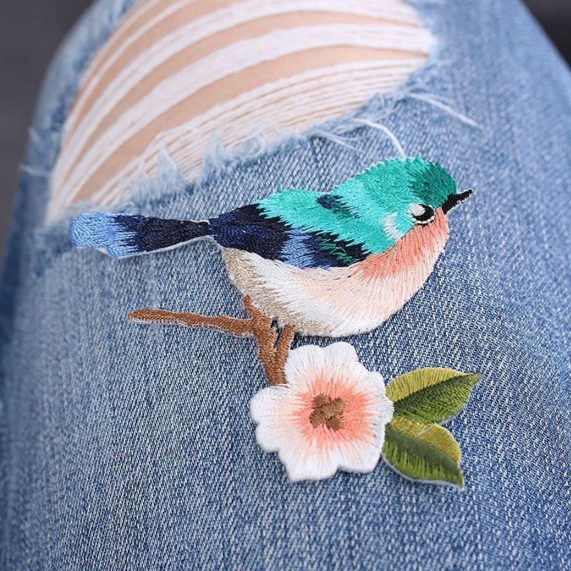 Sticker Ủi Thêu Hình Chim 3D