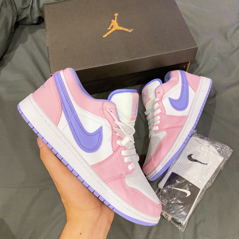 GIÀY JODAN LOW SE PUCH HỒNG TÍM 1:1 SC [ FREESHIP + BOX ]